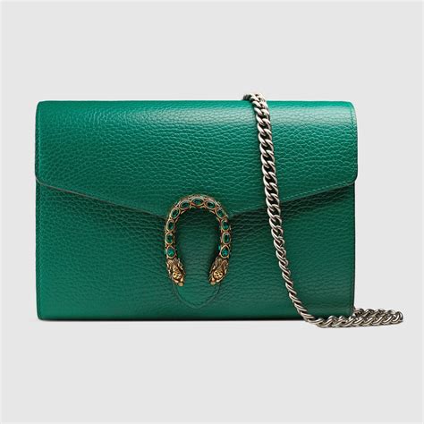 Pochette Gucci in Pelle Verde 